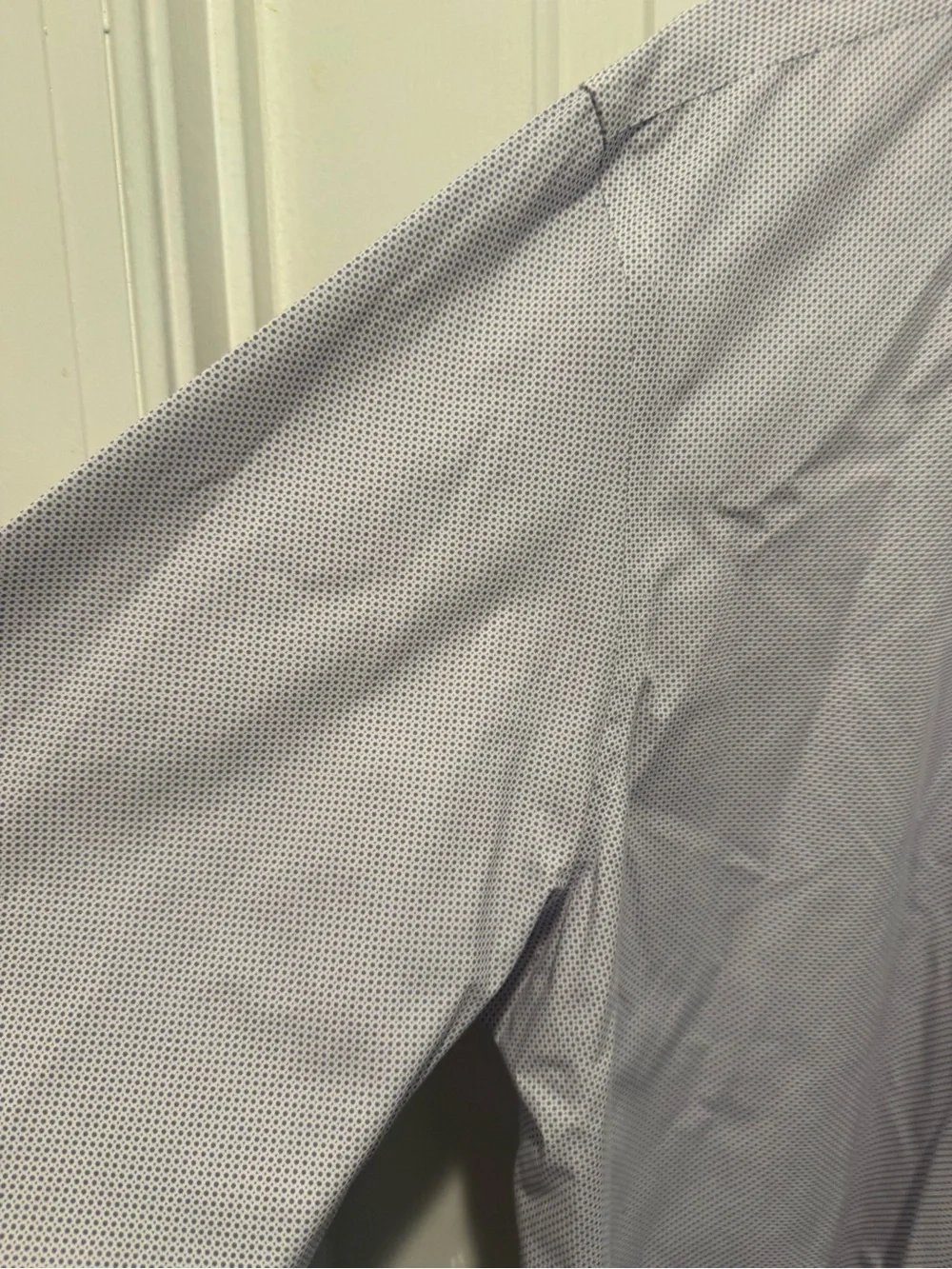 Mens Banana Republic Light Lavender Micro-Pattern Dress Shirt Size XL
